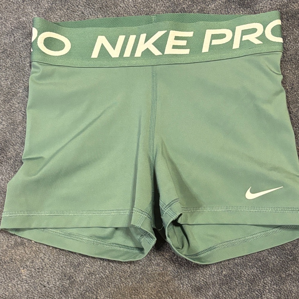 Nike Pro Sage Green Women's Athletic Shorts